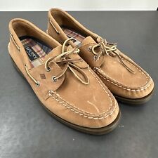 Women’s A18 Brown Leather Boat Shoes Size 8.5 for sale  Shipping to South Africa