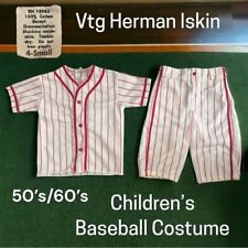 Fantasia de beisebol infantil vintage Herman Iskin dos anos 50/60 tamanho 4 pequena comprar usado  Enviando para Brazil
