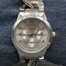 Akribos Ladies Watch Quartz Silver Tone Metal Band Round 38 mm Case Silver Dial, used for sale  Shipping to South Africa
