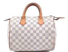 Authentic Louis Vuitton Damier Azur Speedy25 Hand Bag N41534 LV 6188B til salgs  Frakt til Norway