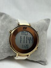 Usado, Reloj digital para mujer Skechers oro rosa correa de silicona blanca SR6066W segunda mano  Embacar hacia Argentina