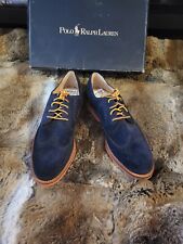 Usado, Sapatos Polo Ralph Lauren Camurça Azul $150, Tamanho 10, NOVO! comprar usado  Enviando para Brazil