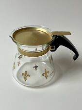 Dispensador de xarope vintage Pyrex Fleur De Lis pote pessoal de chá ou café comprar usado  Enviando para Brazil