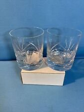 Set of 2 Towle Full Lead Crystal Candlelight Old Fashioned Whisky Glasses for sale  Shipping to South Africa