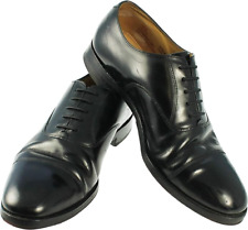 Black Leather Oxford Shoe Shoes Mens Formal Black Tie Suit Wedding Evening Prom for sale  Shipping to South Africa