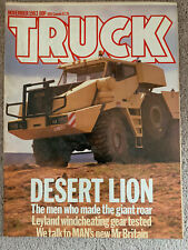 Used, Truck Magazine November 1983 - Leyland T45, Bedford TM, Desert Lion, Peterbilt for sale  LONDON