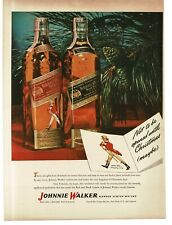 1946 Johnnie Walker Red & Black Whisky Christmas Gift Tree Vintage Print Ad for sale  Shipping to South Africa