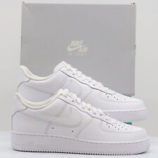 NIKE AIR FORCE 1 MENS TRAINERS TRIPLE WHITE RRP £110 MC JA for sale  Shipping to South Africa