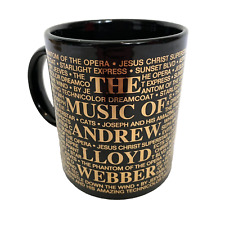 Caneca Andrew Lloyd Webber xícara de chá café teatro colecionável ouro preto comprar usado  Enviando para Brazil