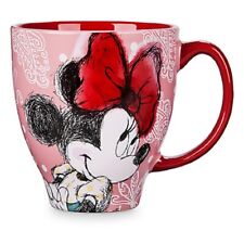 Caneca de café Minnie Mouse rosa exclusiva da Disney Store padrão caderno de esboços 2 lados comprar usado  Enviando para Brazil