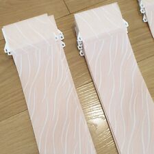 Used, 32 x Florence Peach Pink Replacement Vertical Blind Slats Louvres - 137cm Long for sale  Shipping to South Africa
