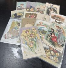 Usado, Lote antigo de 14 cartões postais de Páscoa em relevo início dos anos 1900 comprar usado  Enviando para Brazil