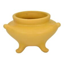 Vaso de três pés Teco Pottery orgânico amarelo fosco artes e artesanato formato 78, usado comprar usado  Enviando para Brazil