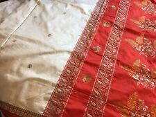 Saree silk crinkled for sale  LEICESTER