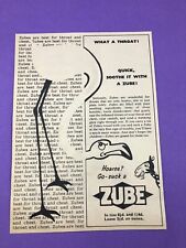 Zubes 1954 advert for sale  Shipping to Ireland