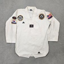 Uniforme de Colección Adidas Taekwondo Adulto 5 190 cm Blanco J.K. LEE Corea Parches Olímpicos, usado segunda mano  Embacar hacia Mexico