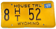 Wyoming 1987 license for sale  Mundelein