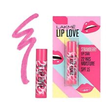 Lakme Lip Love Chapstick Morango FPS 15, 4,5g, Bálsamo Labial Colorido comprar usado  Enviando para Brazil