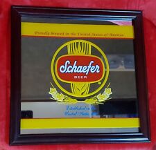 Schaefer beer mirror for sale  Fort Lauderdale