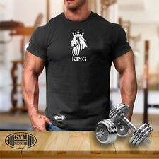 Camiseta King Lion Gimnasio Ropa Culturismo Entrenamiento Entrenamiento Ejercicio Hombres Top segunda mano  Embacar hacia Argentina