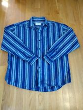 Camisa masculina de manga comprida vintage anos 90 Giorgio Armani flanela tamanho grande azul  comprar usado  Enviando para Brazil