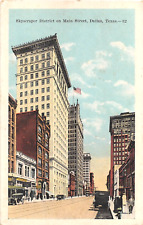 1921 American Exchange National Bank Building Lojas Main St. Dallas Tx Cartão Postal, usado comprar usado  Enviando para Brazil