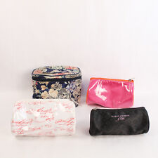 Lot of 4 Makeup Bags Accessory Pouch Black Pink White Travel Clarisonic for sale  Shipping to South Africa