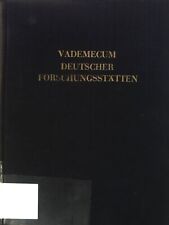 Vademecum deutscher forschungs gebraucht kaufen  Bubenhm.,-Wallershm.