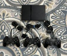 Sony PlayStation PS2 Slim Console SCPH-75001 with 3 Controllers Parts Only Read, used for sale  Shipping to South Africa