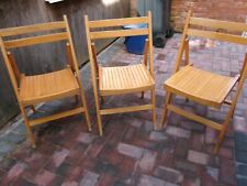 Foldable wooden chairs for sale  TIVERTON
