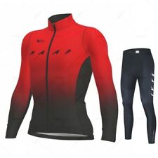 Conjunto de jersey de ciclismo outono masculino manga longa uniforme de bicicleta ciclismo babador apertado, usado comprar usado  Enviando para Brazil