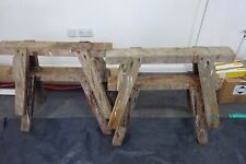 Vintage wooden trestles for sale  LEWES