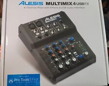 Mixer de som Alesis Multimix 4 USB FX - 4 canais com efeitos e interface de áudio USB comprar usado  Enviando para Brazil
