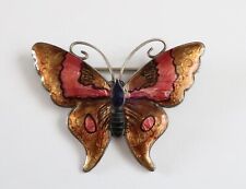 enamel butterfly brooch for sale  SWANSEA