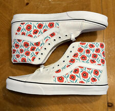 Tênis Masculino VANS SK8-HI Poppy Flowers Floral Branco Tamanho 10 NOVO comprar usado  Enviando para Brazil