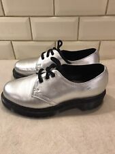 Martens shiny silver for sale  IPSWICH