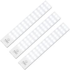 36-LED Motion Sensor Closet Lights, Rechargeable Under Cabinet Lighting, 3 Pack, used for sale  Shipping to South Africa