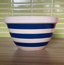 Used, Vintage Cornishware Style Pudding Basin Bowl Blue White Striped Made In England for sale  Shipping to South Africa