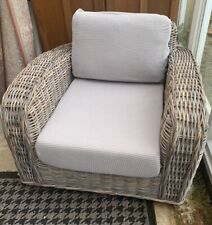 Large wicker armchair for sale  CALNE