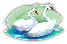 Swans watercolor animal d'occasion  Expédié en Belgium