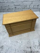 Caixa de bugigangas de madeira com tampa articulada simples sólida caixa multiuso comprar usado  Enviando para Brazil