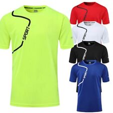 Camisetas de secado rápido para hombre camisetas deportivas para correr entrenamiento camisas manga corta camisetas para el torso segunda mano  Embacar hacia Argentina