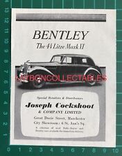 Vintage 1940s bentley for sale  MANCHESTER