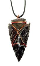 Obsidian arrowhead pendant for sale  NUNEATON