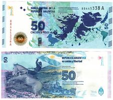 2015 Argentina P362 50 Pesos Banknote Islas Malvinas Falkland Islands UNC na sprzedaż  Wysyłka do Poland