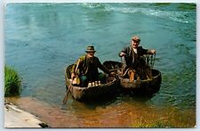 Postcard welsh coracles for sale  TEWKESBURY