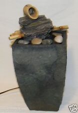 Cabo de tinteiro interno de mesa Elements bambu falso 12V com pequenas pedras naturais, usado comprar usado  Enviando para Brazil