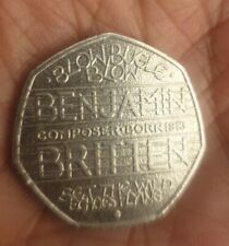 Benjamin britten 50p for sale  CAMBRIDGE