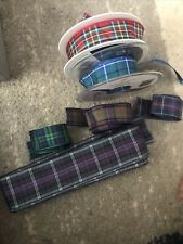 Tartan ribbons various for sale  STOKE-ON-TRENT