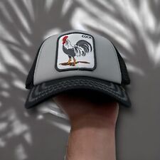 MSRP $40 NWOT Goorin Bros Trucker Hat Rooster Black Grey for sale  Shipping to South Africa